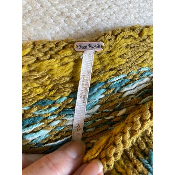 Free People "Swit the Small Stuff" Pullover in Grey Combo Small/Med  NWT - Picture 6 of 8